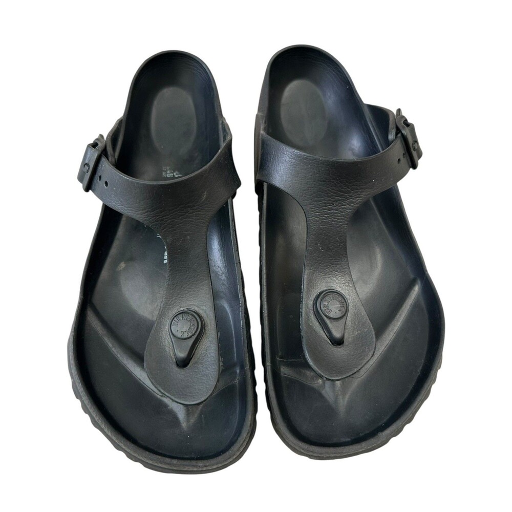 BIRKENSTOCK GIZEH EVA BLACK Sz 38 Sandals Waterproof Slip On Womens 7 - 7.5 - Picture 4 of 12